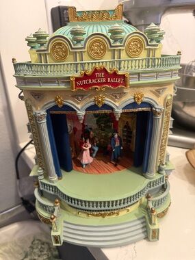 The Nutcracker Ballet Decorative Stage Figurine - Mint & Gold